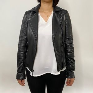 BCBGMaxazria. Lamb leather Jacket. Black. XXS